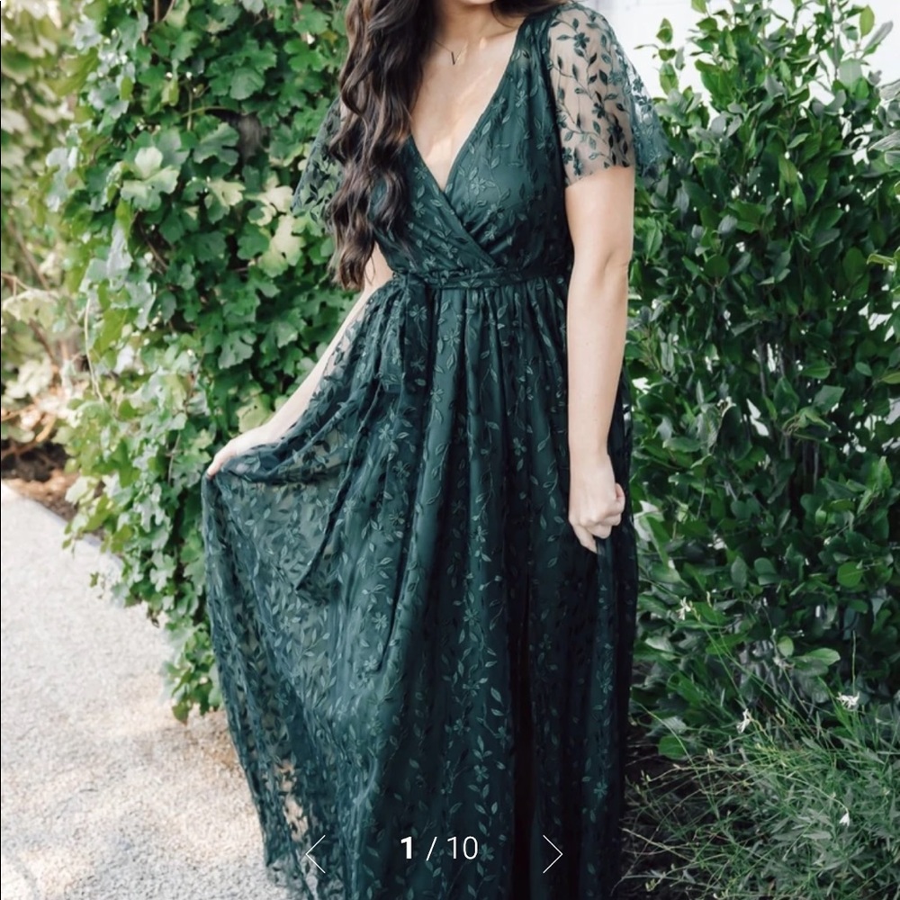 Baltic Born Marseille Embossed maxi dress EUC